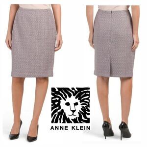 NWOT Anne Klein Plus Size Tweed Style Midi Skirt